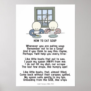Póster Como Comer Sopa - As Águas