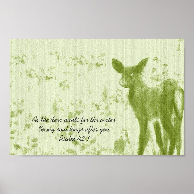 Póster Como Deer Pants for the Water Psalm (Frente)