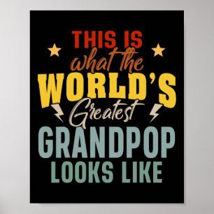 Poster Como é o melhor avô do mundo no Dia dos Pais