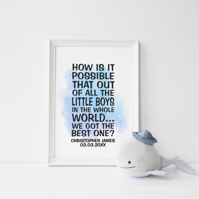 Poster Como é possível que de todos os meninos pequenos (Criador carregado)