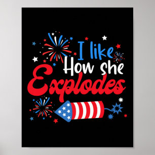 Poster Como Ela Explora Fogos De Artifício Funerários Cas