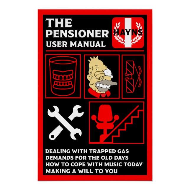 Póster Como entender Pessoas antigas (Frente)