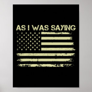 Poster Como Eu Estava Dizendo Engraçada Armadilha Polític