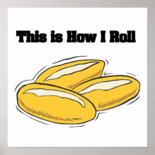 Poster Como eu rolo (rolos de pão italianos)