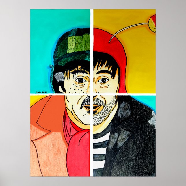 Poster Como faces de Chespirito (Frente)