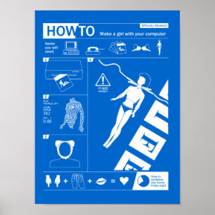 Poster Como fazer uma mulher com seu computador