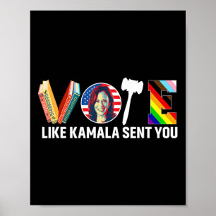Poster Como Kamala Enviou Você Camisa Feminista Útero Lgb