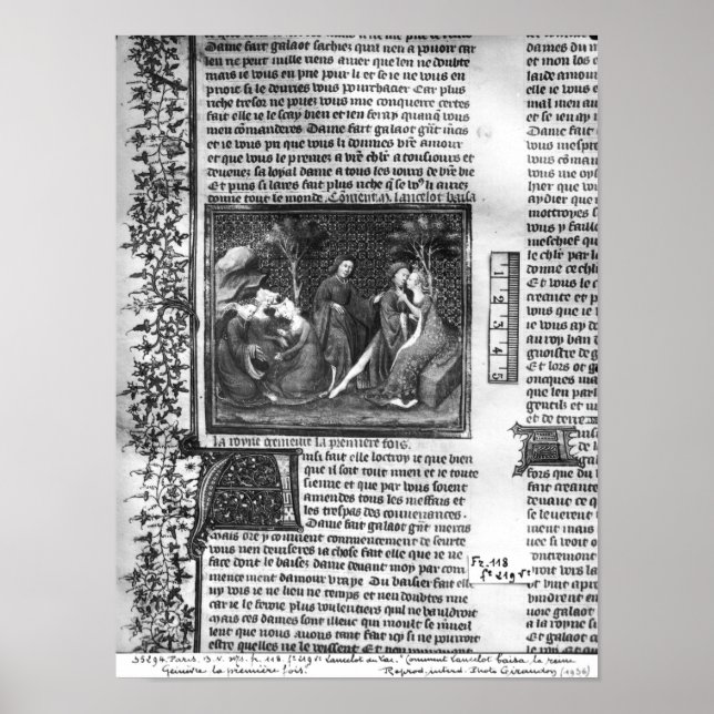 Póster Como Lancelot beijou Guinevere (Frente)