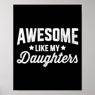 Poster Como Minhas Filhas Para Dia de os pais Pai E Anive