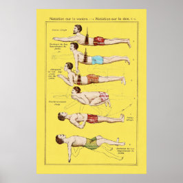 Poster Como Natação a Escola Francesa de Natação de Vinta