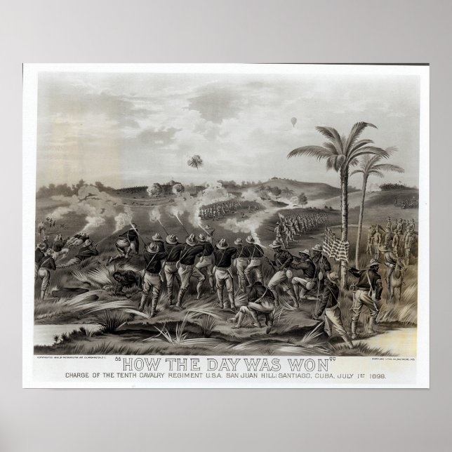 Póster Como o dia foi ganho sob o comando do décimo (Frente)