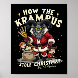 Poster Como O Krampus Roubou O Krampus De Natal Está Cheg