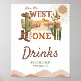 Poster Como O Ocidente Era Um Vaqueiro Festa de aniversár