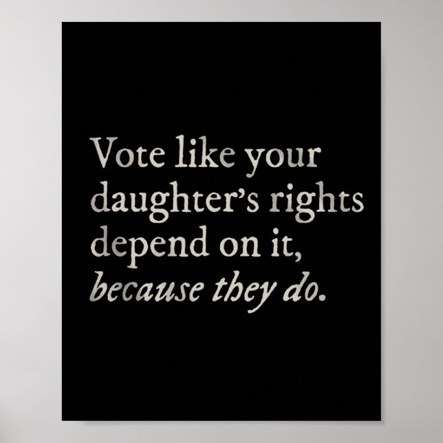Poster Como os direitos da sua filha dependem de feminist (Frente)