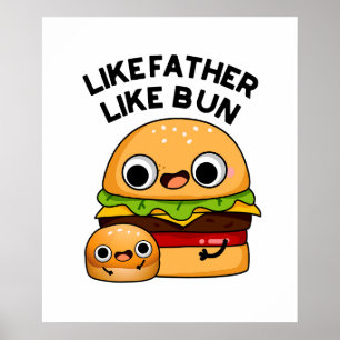 Poster Como Padre, Como Um Comida Engraçado.