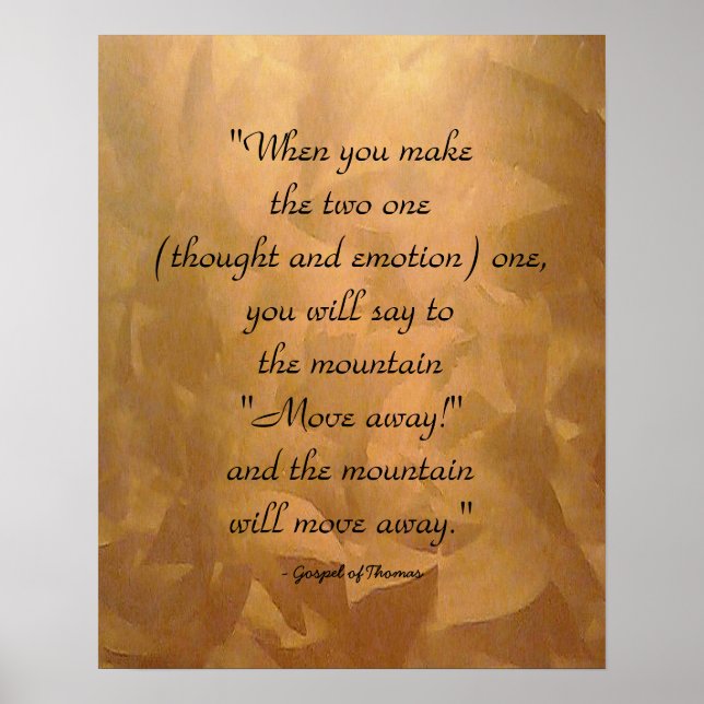 Poster Como Rezar Evangelho De Thomas (Frente)