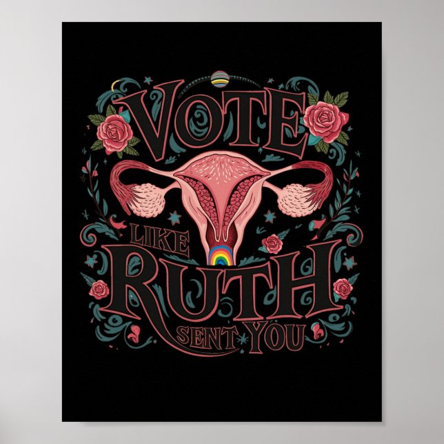 Poster Como Ruth Enviou Sua Inspiração Feminista Rbg (Frente)