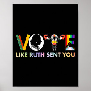 Poster Como Ruth Enviou Você Camisa Lgbt Feminista Útero