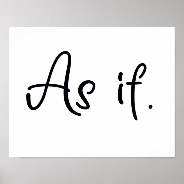 Poster Como se (Frente)