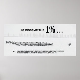 Poster Como se juntar ao clube exclusivo de 1%