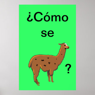 Póster Cómo se llama? Pôster