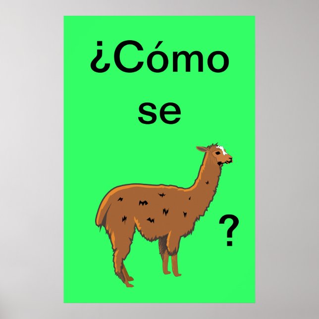 Póster Cómo se llama? Pôster (Frente)