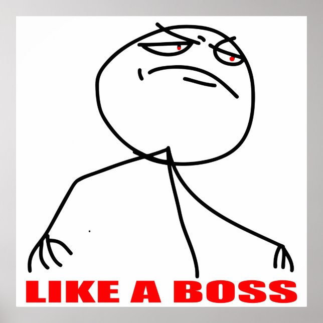 Póster como um chefe (Frente)