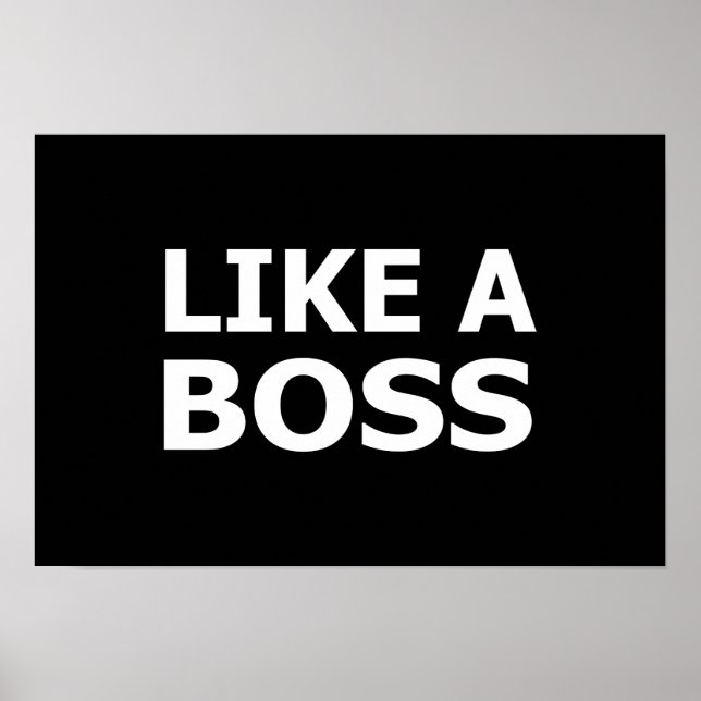 Poster Como Um Chefe (Frente)