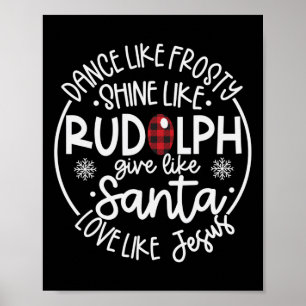 Poster Como Um Rudolph Amor Como Jesus Xma
