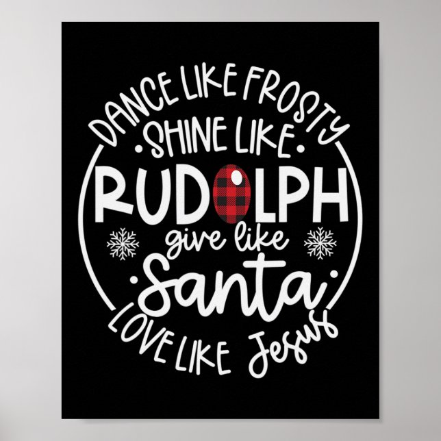 Poster Como Um Rudolph Amor Como Jesus Xma (Frente)