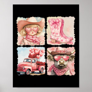 Poster Como vai, Cowgirl do Vale do Oeste Vintage Retro D