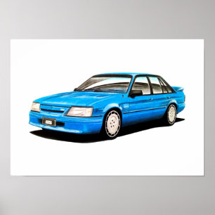 Poster Comodoro SS de 1984 VK Holden por CarsinArt