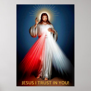 Poster Compaixão Divino - Jesus Eu Confio Em Você