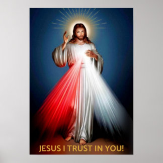 Poster Compaixão Divino - Jesus Eu Confio Em Você