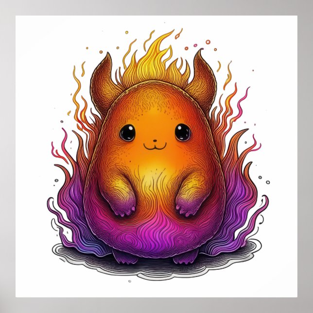 Poster Companheiro do Elemento de Fogo (Frente)