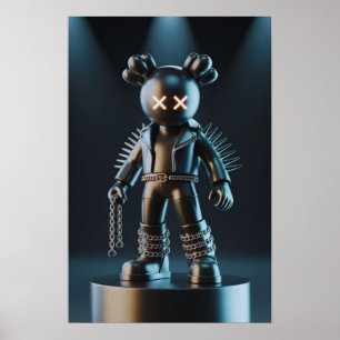 Poster Companheiro do Kaws: barra de Grafite