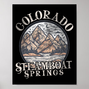 Poster Companhia de Vapor Colorado Springs Trilha ao Ar L