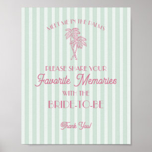 Poster Compartilhe Memórias Favoritas com a Noiva em Palm