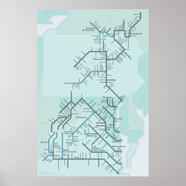 Póster Compartimento Chesapeake 20" x 30" (Frente)