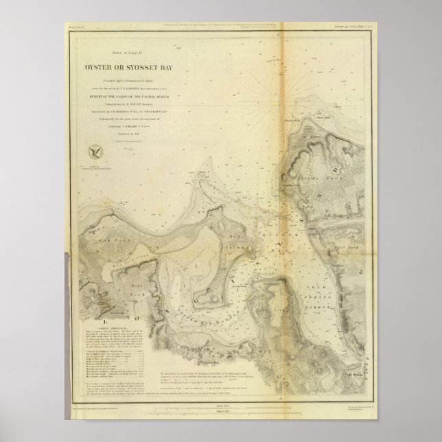 Poster Compartimento de ostra ou Syosset (Frente)