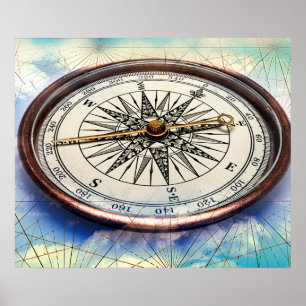 Póster Compass Clouds