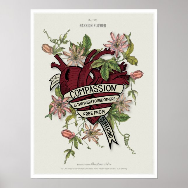 Poster Compassion - Dalai Lama Quote (Frente)