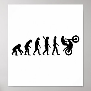 Poster Competência do motocross da evolução