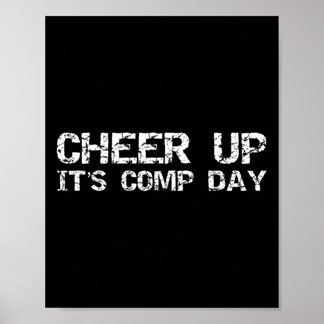 Poster Competição de Cheerleading Combinando Cheer Up É C (Frente)