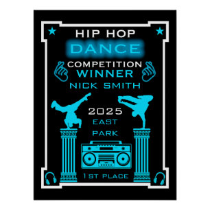 Póster Competição de Dança Hip Hop