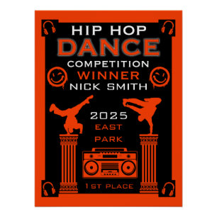 Póster Competição de dança Hip Hop