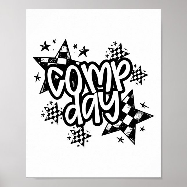 Poster Competição de Dia de Cheer Divertido Temporada de  (Frente)