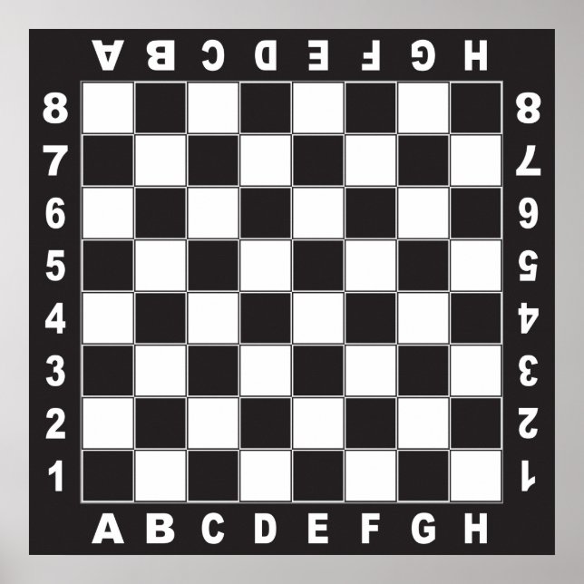Poster competição de mesa de xadrez (Frente)