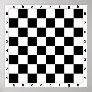 Poster competição de mesa de xadrez