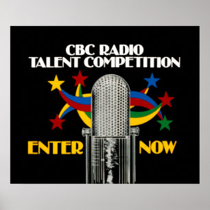 Póster Competição de Rádio CBC para Talentos - Promo